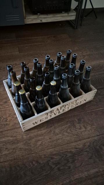 Westvleteren 12 bak krat met nog 4 gevulde flessen beschikbaar voor biedingen