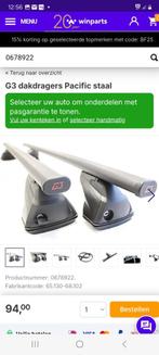 Dakdragers Pacific staal, Auto diversen, Dakdragers, Ophalen, Zo goed als nieuw