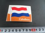 sticker tabak caballero strip vlag rood wit blauw, Ophalen, Zo goed als nieuw, Bedrijf of Vereniging