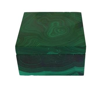 Doosje met deksel Malachiet  Congo 14388 beschikbaar voor biedingen