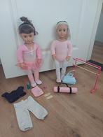 2x Our Generation ballerina poppen met accessoires, Ophalen of Verzenden, Zo goed als nieuw, Overige typen