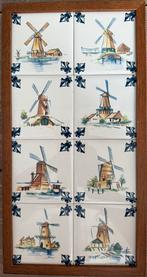 Schilderij met 8 KLM-tegeltjes, Antiek en Kunst, Ophalen