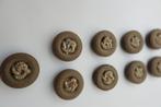 9 prachtige retro knopen met kraaltjeshart  20 mm. doorsnee, Ophalen of Verzenden, Nieuw, Knoop of Knopen