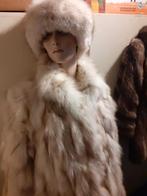 Prachtige dikke echte blauwvos bont jas bontjas bont jas L, Ophalen of Verzenden, Zo goed als nieuw, Maat 42/44 (L), Wit