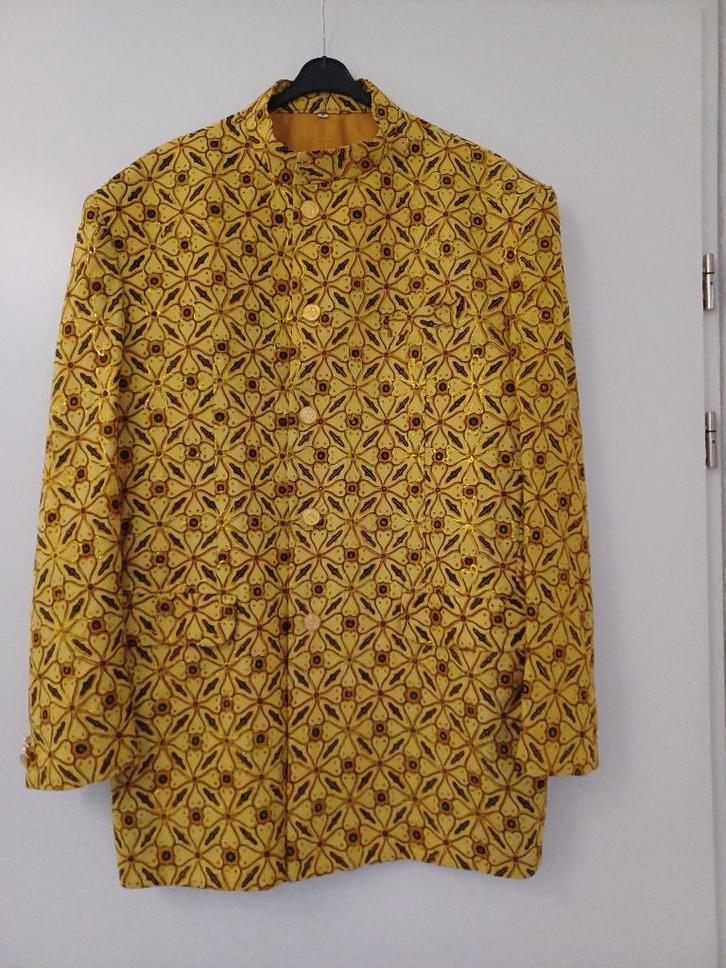 Exclusief ITALIE colbert goud kerst carnaval trouwerij feest, Kleding | Heren, Kostuums en Colberts, Nieuw, Maat 52/54 (L), Ophalen of Verzenden