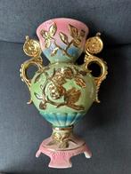 Vintage Italiaanse Vaas met Gouden Details, Antiek en Kunst, Ophalen of Verzenden