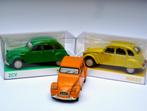 Citroen 2CV 6 Club geel, oranje of groen Norev 1:43, Ophalen of Verzenden, Nieuw, Auto, Norev