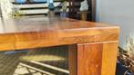 moderne massieve eettafel  noten 220x100 cm, Huis en Inrichting, Tafels | Eettafels, Ophalen, Gebruikt, 100 tot 150 cm, 200 cm of meer