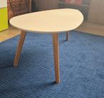 Bijzettafel ei vormig wit, Gebruikt, 75 cm of meer, Ovaal, Hout