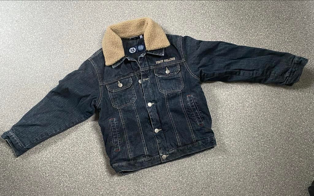 Gevoerde spijkerjas maat 140, Ophalen of Verzenden, Zo goed als nieuw, Jongen, Jas