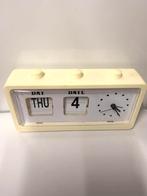 Prachtige witte flip-over wekker, Ophalen of Verzenden, Zo goed als nieuw, Wandklok