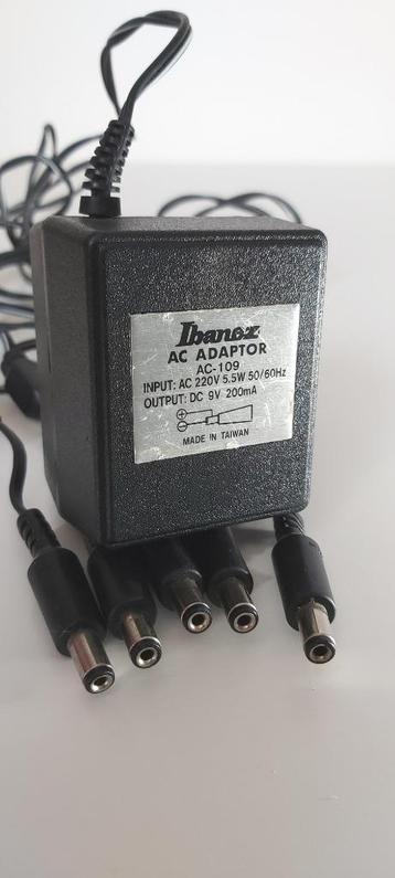 Original OEM Ibanez AC-109 Power Supply Adaptor 9 V 200mA  beschikbaar voor biedingen