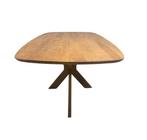 Eettafel “SORA” Deens Ovaal 200x100 Houten Poot Japandi, Ophalen, 100 tot 150 cm, Vijf personen of meer, Ovaal