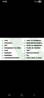 Oud ijzer & metalen - Gratis ophalen!, Ophalen of Verzenden, Gebruikt