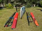 Complete Windfoil set met 2 zeilen (5.3 en 7.0) en 2 masten., Ophalen, 5 tot 7 m², Minder dan 250 cm, Zo goed als nieuw