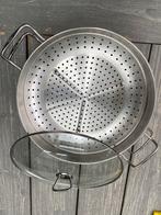 Fissler wok met stoominzet - diameter 37 cm, Ophalen, Zo goed als nieuw, Wok