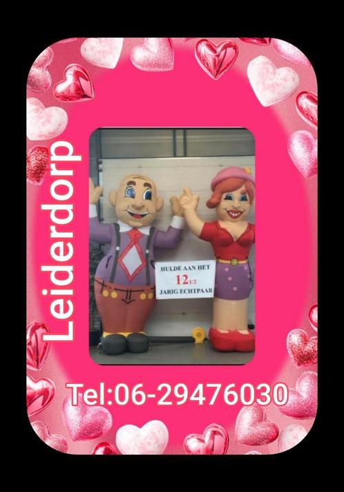 Te Huur Feestpoppen voor 12 1/2 jarig Huwelijk, Hobby en Vrije tijd, Feestartikelen | Verhuur, Zo goed als nieuw, Ophalen