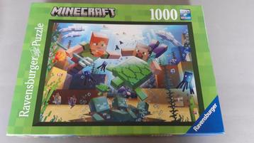 Minecraft puzzel, 1000 stukjes. beschikbaar voor biedingen