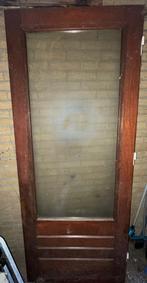 Hardhouten deur, Ophalen, Gebruikt, 80 tot 100 cm, 200 tot 215 cm