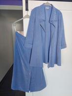 Edgar Vos Tweedelig Pak mt 44/46, Kleding | Dames, Edgar Vos, Ophalen of Verzenden, Blauw, Kostuum of Pak