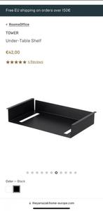 Under-table shelf. Black. 2 units., Huis en Inrichting, Woonaccessoires | Wandplanken en Boekenplanken, Ophalen of Verzenden, Zo goed als nieuw