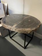 Versteend houten salontafel, 50 tot 100 cm, Overige materialen, Zo goed als nieuw, Ophalen