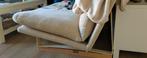 Bankje, design, beige, metalen poten, Ophalen, Gebruikt, Tweepersoons