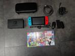 Nintendo Switch compleet + 3 games, Met games, Met 2 controllers, Nieuw, Ophalen