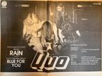 STATUS QUO Rain   Blue For You tour A3 advertentie, Ophalen of Verzenden