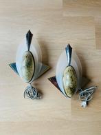 Vintage Art Deco Wandlampen S2, Ophalen of Verzenden, Gebruikt, Glas