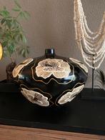 Handbeschilderde vaas Black&White Poppy 3D ByJ&S SALE nu€150, Overige materialen, Overige kleuren, Nieuw, Ophalen of Verzenden