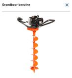 Grondboor Benzine Te Huur, Ophalen of Verzenden, Zo goed als nieuw, Grondboor