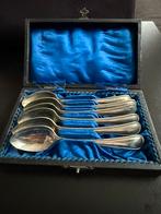 Set 6 Potosi Sps verzilverde kleine lepeltjes  met parelrand, Antiek en Kunst, Ophalen of Verzenden