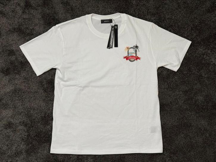 Nieuw Amiri Palm Tree Shirt Wit | Maat L | Topkwaliteit, Kleding | Heren, T-shirts, Nieuw, Maat 52/54 (L), Wit, Ophalen of Verzenden