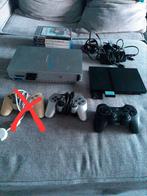 2x playstation 2, Ophalen, Gebruikt, Met games, Met 3 controllers of meer