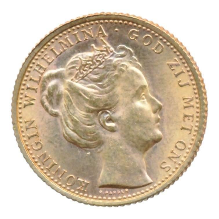 Nederland 10 Gulden goud 1898 Wilhelmina met diadeem, Postzegels en Munten, Munten | Nederland, Koningin Wilhelmina, Losse munt