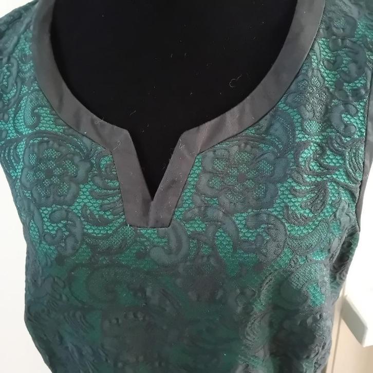 jurk,maat 42/44,Anna Field,nieuw,groen,zwart,feest,chic,kant, Kleding | Dames, Jurken, Nieuw, Maat 42/44 (L), Groen, Knielengte