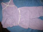 Paars broekje met top, 56, New Born, Kinderen en Baby's, Babykleding | Maat 50, Ophalen of Verzenden, Zo goed als nieuw, Meisje