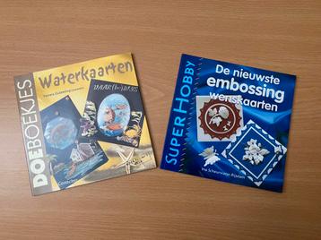 Hobbyboeken: Embossing & Waterkaarten beschikbaar voor biedingen
