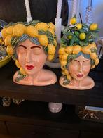 Leuke set citroen dames, Huis en Inrichting, Woonaccessoires | Vazen, Ophalen, Overige kleuren, Minder dan 50 cm, Glas