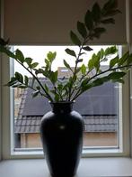 Zwarte bloempot, Huis en Inrichting, Woonaccessoires | Vazen, Ophalen, Zwart, Minder dan 50 cm