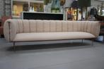 Prachtige bank sofa Puffer Jess Design stof Old pink naturel, Ophalen, Zo goed als nieuw, Metaal