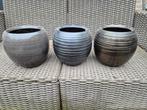3 bloempotten, Tuin en Terras, Bloempotten, Ophalen