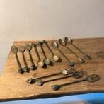 Vintage Gebaksvorkjes & Lepeltjes met Schelpen, Antiek en Kunst, Curiosa en Brocante, Ophalen of Verzenden