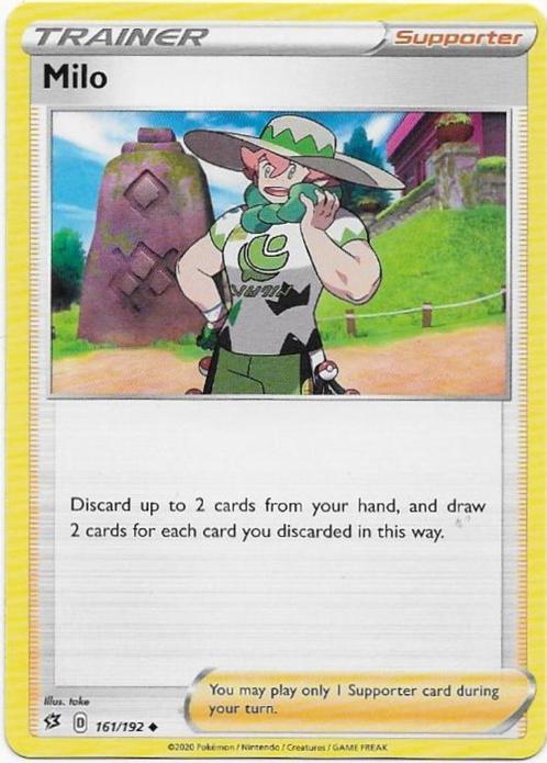 Rebel Clash,  Milo [uncommon] 161/192, Hobby en Vrije tijd, Verzamelkaartspellen | Pokémon, Nieuw, Losse kaart, Verzenden