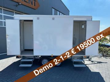 Te koop demo 2-1-2 type 4.20 wc toiletwagen voorraad beschikbaar voor biedingen