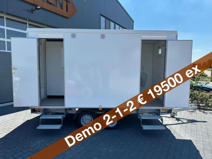 Te koop demo 2-1-2 type 4.20 wc toiletwagen voorraad, Hobby en Vrije tijd, Feestartikelen | Verhuur, Nieuw, Overige, Ophalen