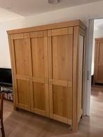 Prachtige moderne massief houten kledingkast linnenkast, Huis en Inrichting, Kasten | Kledingkasten, Ophalen, 200 cm of meer, Zo goed als nieuw