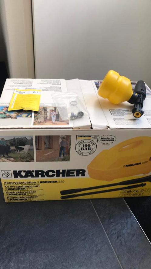 Hogedrukreiniger Kärcher 310 met accessoires incl dozen, Tuin en Terras, Hogedrukreinigers, Gebruikt, Elektrisch, Ophalen