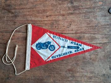 Oud vintage vlagje Busnach Amsterdam  Ruyschstraat 49-63 beschikbaar voor biedingen